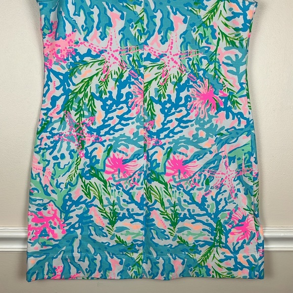 NWT Lilly Pulitzer Harper Shift Dress in Multi, Coral Bay Print, Size Large - Picture 8 of 14